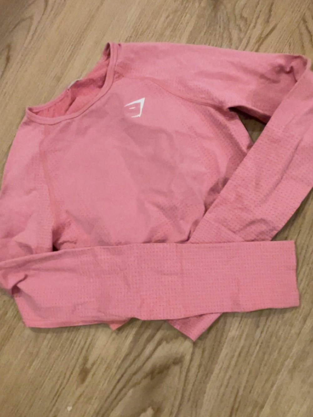 Gymshark Rose Pink Seamless Long Sleeve Crop Top